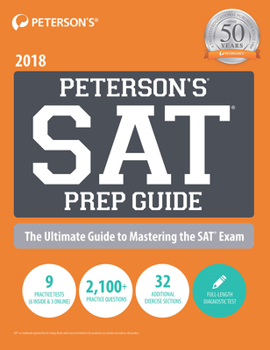Paperback SAT Prep Guide 2018 Book