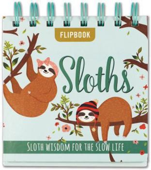 Spiral-bound Sloths Desktop Flipbook Book