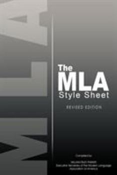 Paperback The MLA Style Sheet: Revised Edition Book