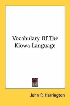 Paperback Vocabulary Of The Kiowa Language Book