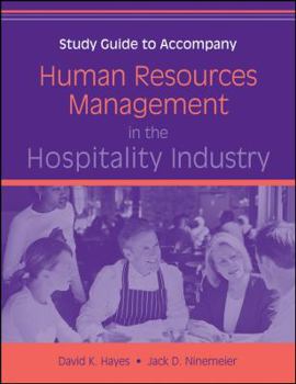 Paperback Human Resources Management in the Hospitality Industry, Study Guide Book