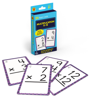 Paperback Multiplication 0 to 12 Flash Cards Book