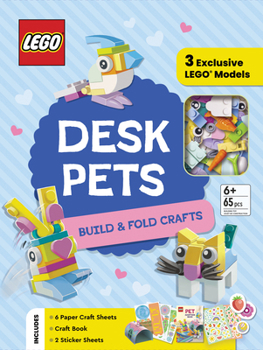 Hardcover Lego(r) Books. Desk Pets: Build & Fold Crafts Book