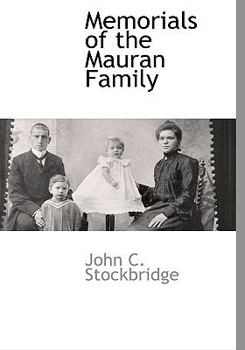 Hardcover Memorials of the Mauran Family Book