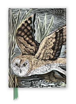 Misc. Angela Harding: Marsh Owl 2027 Luxury Diary Planner - Page to View with Notes Book