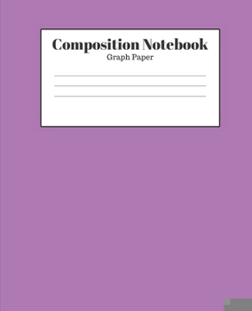 Paperback Composition Notebook - Graph Paper: Light Purple Lined School Journal for Children Kids Girls Boys Teens Book