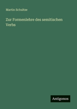 Paperback Zur Formenlehre des semitischen Verbs [German] Book