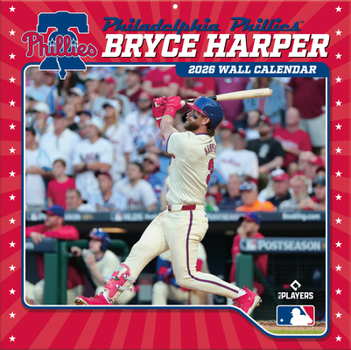 Philadelphia Phillies Bryce Harper 2026 12x12 Player Wall Calendar