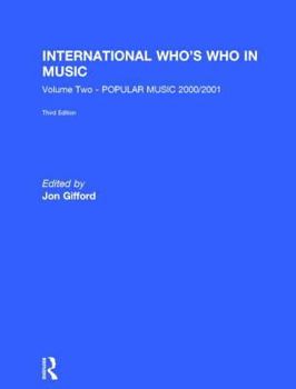Hardcover International Who's Who in Music: Volume Two, Popular Music Book