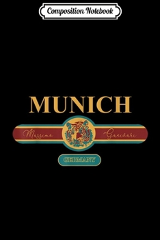 Composition Notebook: Fashion Munich German Germany Bavaria  Journal/Notebook Blank Lined Ruled 6x9 100 Pages