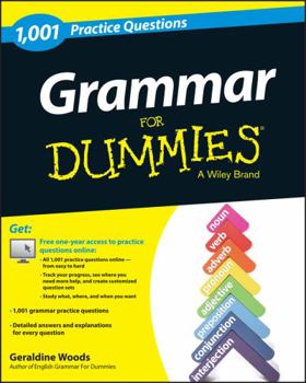Paperback Grammar: 1,001 Practice Questions for Dummies Book