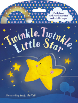 Rag Book Twinkle Twinkle Little Star Cloth Book: Cloth Book with Teether, Mirror and Crinkle Pages Book