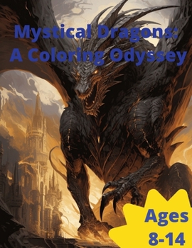 Paperback Mystical Dragons: A Coloring Odyssey Book