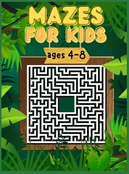 Hardcover Mazes for Kids Ages 4-8: Activity Book for Kids, Workbook for Games, Puzzles and Problem-Solving Book