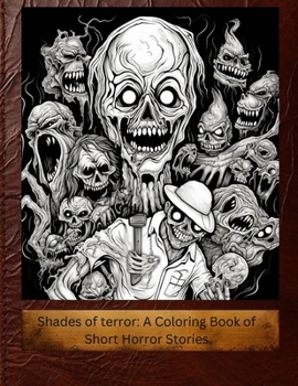 Paperback Shades of Terror: A Coloring Book of Short Horror Stories Book