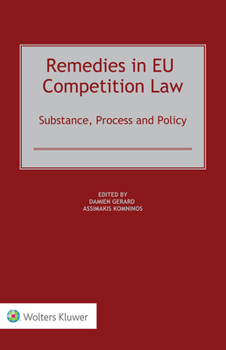 Hardcover Remedies in Eu Competition Law: Substance, Process and Policy Book