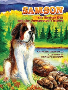 Hardcover SAMSON the Shelter Dog and the Unexpected Visitors [Large Print] Book