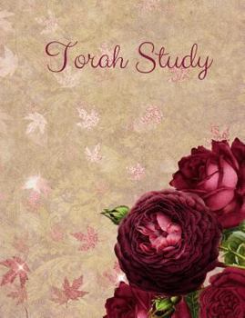Paperback Torah Study: Notebook, Composition Book, Roses; Messianic, Hebrew Roots, Torah Observant, 150 Blank Cornell-Style Study Pages, Larg Book