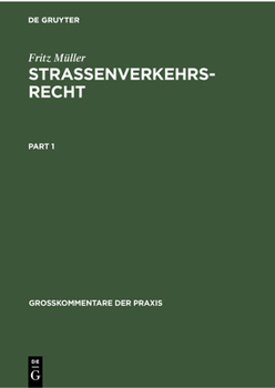 Hardcover Straßenverkehrsrecht [German] Book