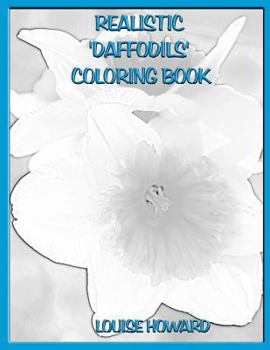 Paperback Realistic 'Daffodils' Coloring Book