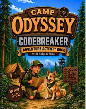 Camp Odyssey Codebreaker Adventure Activity Book with Ridge & Scout: A Puzzle Adventure Book for Boys Ages 8-12 with Codes, Logic Challenges, Mazes, Maps, Riddles, and Camp Style Missions