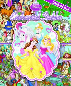 Hardcover Look and Find Disney Princess Enchanted Stables Book