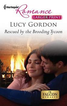 Mass Market Paperback Rescued by the Brooding Tycoon [Large Print] Book