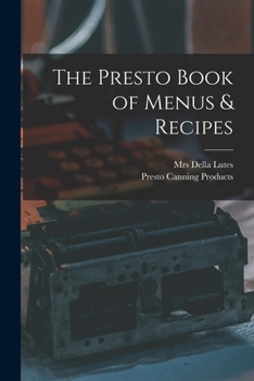 Paperback The Presto Book of Menus & Recipes Book