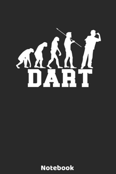 Paperback Dart Notebook: 6'x9' 120 Dot Grid Pages - Dart Evolution Player Journal - Christmas Present or Birthday Gift Idea for Dart Fans and L Book