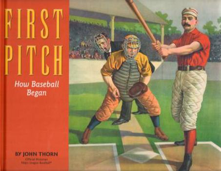 Hardcover First Pitch How Baseball Began Book