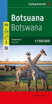 Map Botswana, road map 1:1,100,000 Book