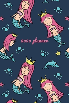 2020 Planner: Weekly + Monthly Views | Pretty Mermaid | 6x9 in | 2020 Organizer with Bonus Dotted Grid Pages + Inspirational Quotes + To-Do Lists (Mermaid Planners)
