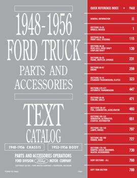 1948 - 1956 Ford Truck Parts & Accessories Catalog Set - Text & Illustrations By Detroit Iron