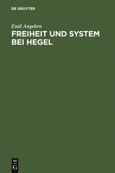 Hardcover Freiheit und System bei Hegel [German] Book