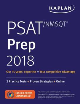 Paperback Psat/NMSQT Prep 2018: 2 Practice Tests + Proven Strategies + Online Book