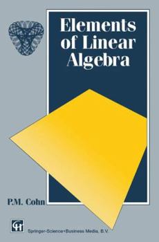 Paperback Elements of Linear Algebra Book