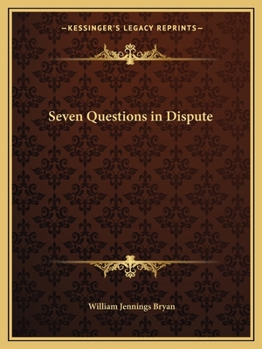 Paperback Seven Questions in Dispute Book