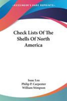 Paperback Check Lists Of The Shells Of North America Book