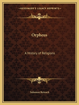 Paperback Orpheus: A History of Religions Book