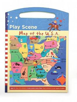 Toy Mudpuppy Map of USA Play Scene Book