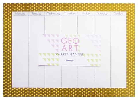 Calendar Geoart: Weekly Planner Book