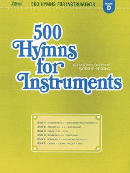 Paperback 500 Hymns for Instruments: Book D - Trombone, String Bass Book