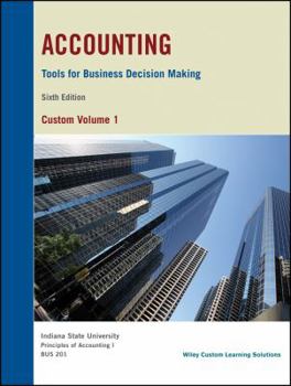 Paperback Accounting Tools for Business Decision Making Book