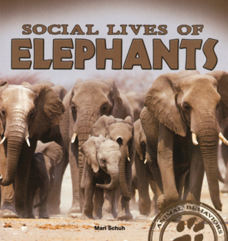 Library Binding Social Lives of Elephants Book