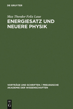 Hardcover Energiesatz und neuere Physik [German] Book