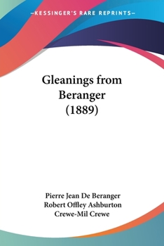 Paperback Gleanings from Beranger (1889) Book