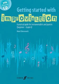 Paperback Getting Started with Improvisation: A Practical Guide for Instrumentalists and Pianists (Pre-Reading - Early Intermediate Level), Book & Enhanced CD [ Book