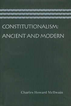 Paperback Constitutionalism: Ancient and Modern Book