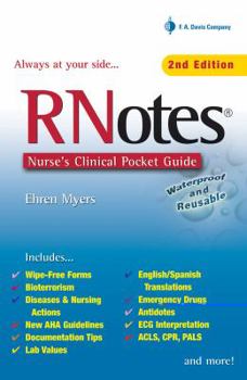 Spiral-bound Rnotes: Nurse's Clinical Pocket Guide Book