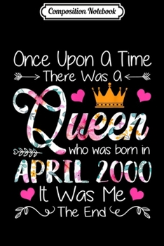 Paperback Composition Notebook: Girls 19th Birthday Queen April 2000 Queen Birthday Journal/Notebook Blank Lined Ruled 6x9 100 Pages Book